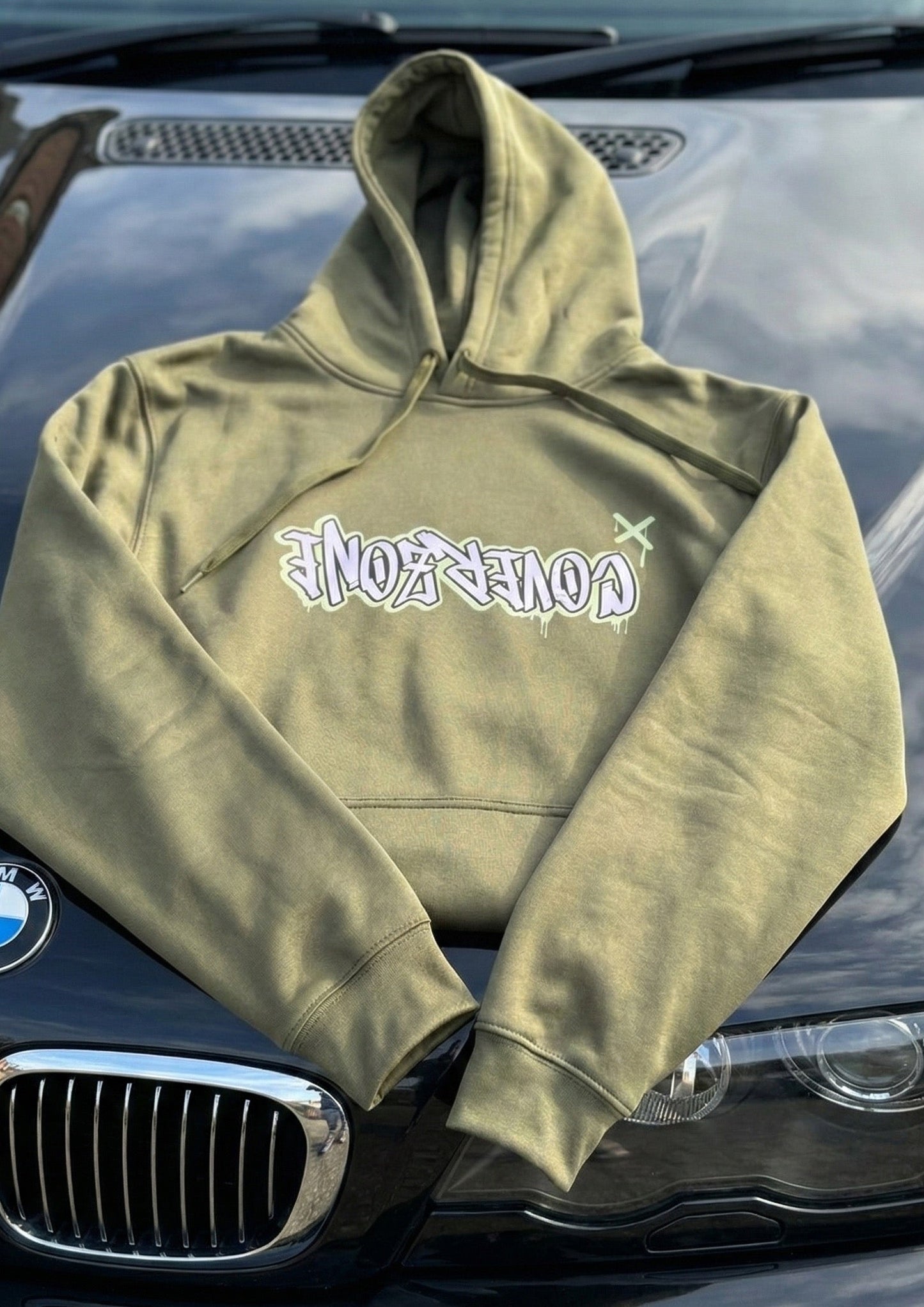 Sweat capuche jante/graffiti