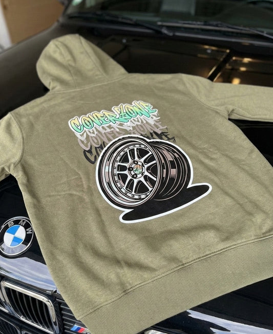 Sweat capuche jante/graffiti