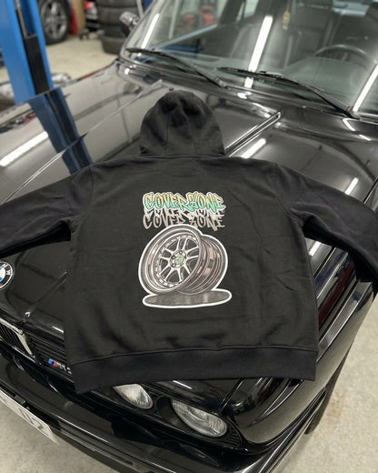 Sweat capuche jante/graffiti